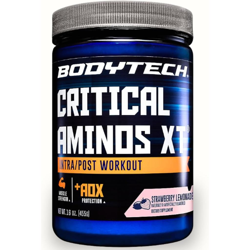 BodyTech Critical Aminos Xt Powder, Strawberry Lemonade, 15.9 Oz