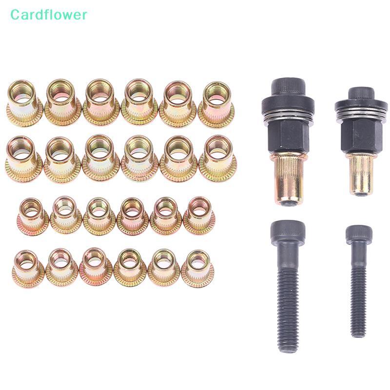 <Cardflower>M6 M8 Rivet Nut Sคู่มือRiveterคอลัมน์สแตนเลสหกเหลี่ยมถั่วAM6SS AM8SS DIYเจาะRivetด้านนอก