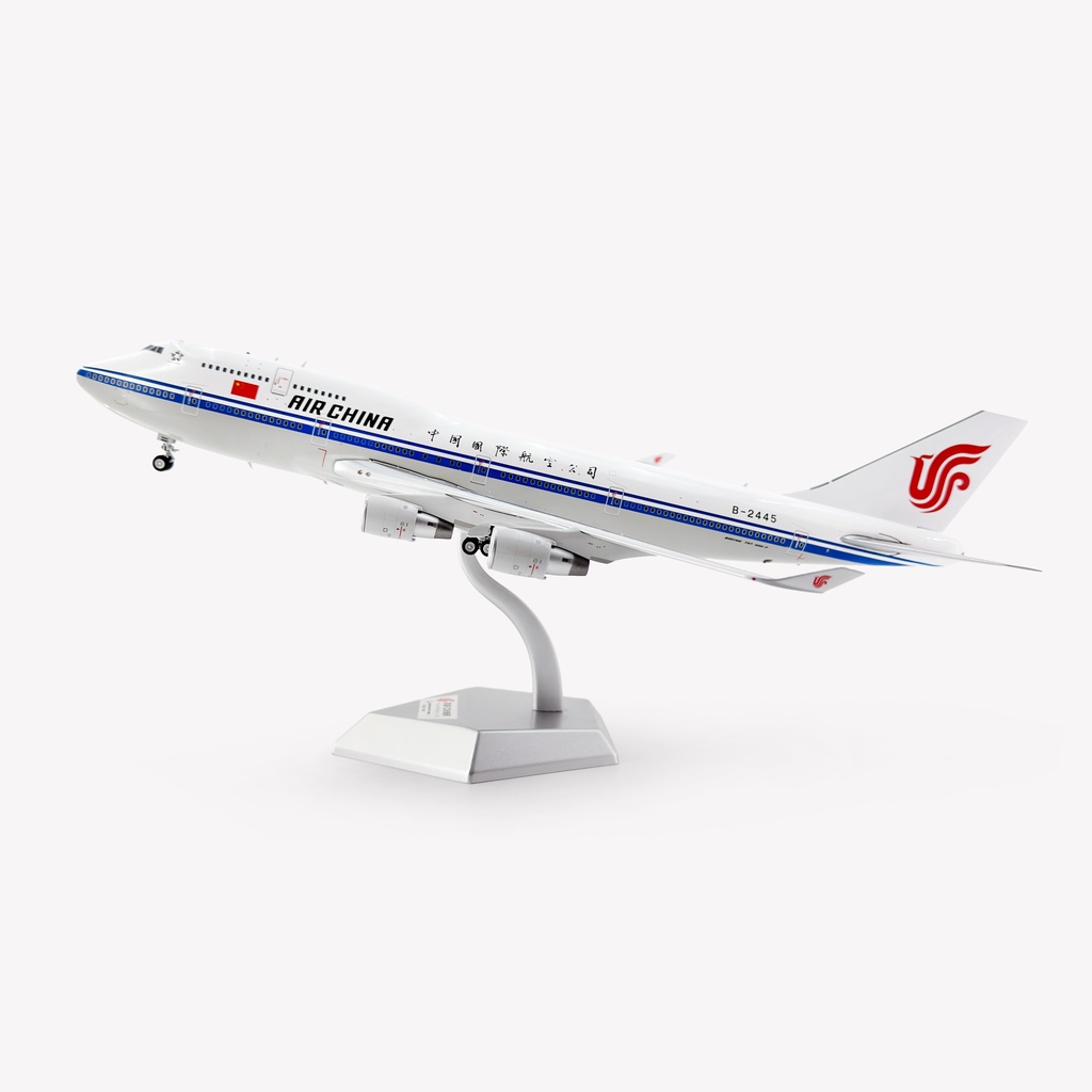 SQ Wings 100/200 สายการบินระหว่างประเทศของจีน B747-400 B-2445 เครื่องบินรุ่นโลหะ
