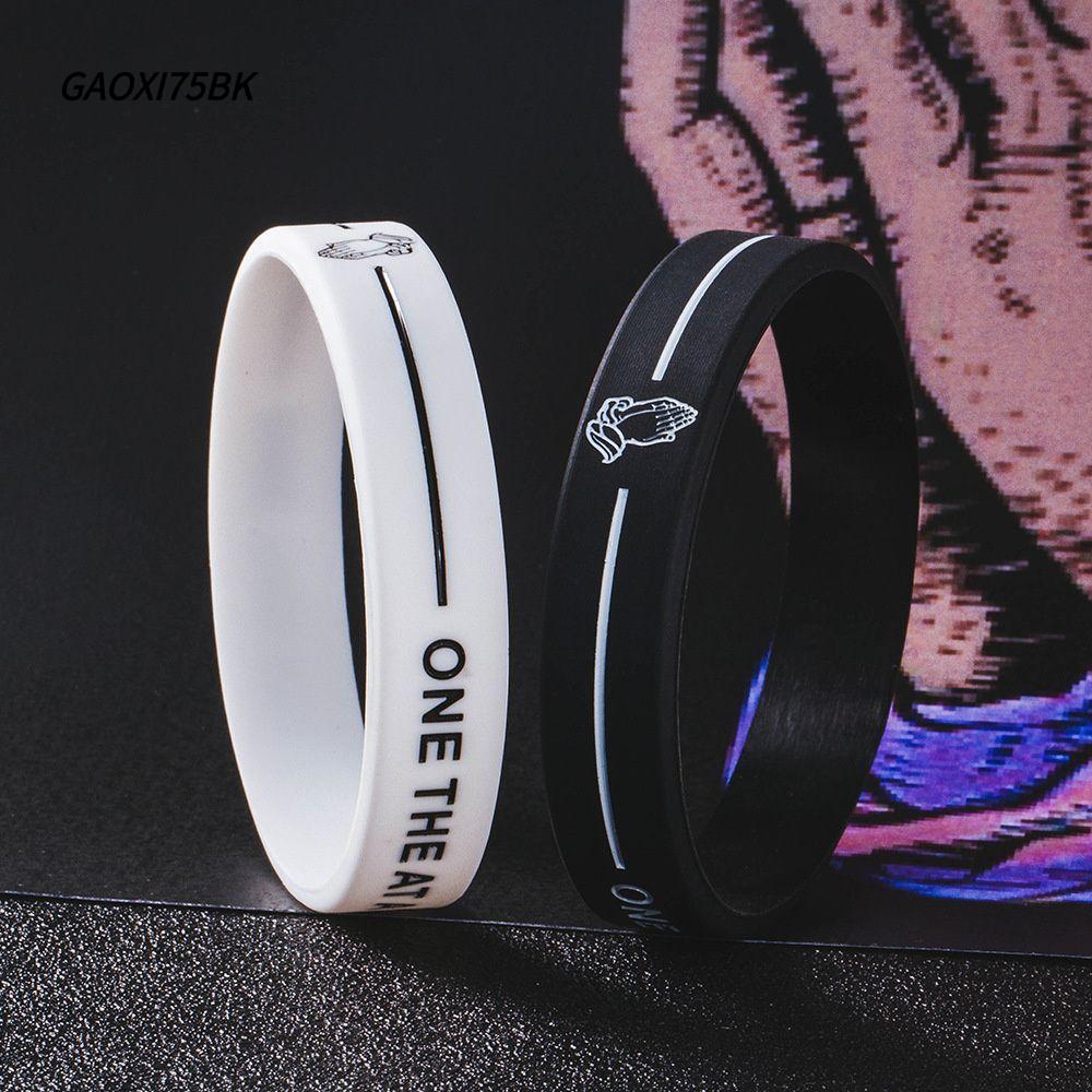 GAOXI75BK Praying Party กําไลข้อมือยางกันน้ํา