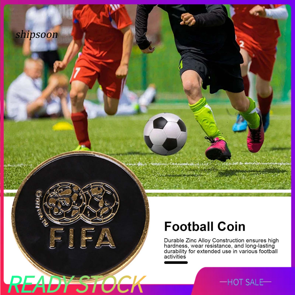 SN Football Toss Coin สําหรับ Matches Durable Football Flip Coin ผู้ตัดสินพลิกเหรียญฟุตบอล – Portabl