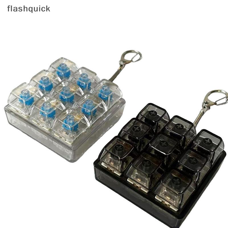 Flashquick 4Key คีย์บอร์ดแกนเครื่องทดสอบ LED Key Switch Sampler แบบพกพาความเครียดบรรเทาของเล่นของขวั