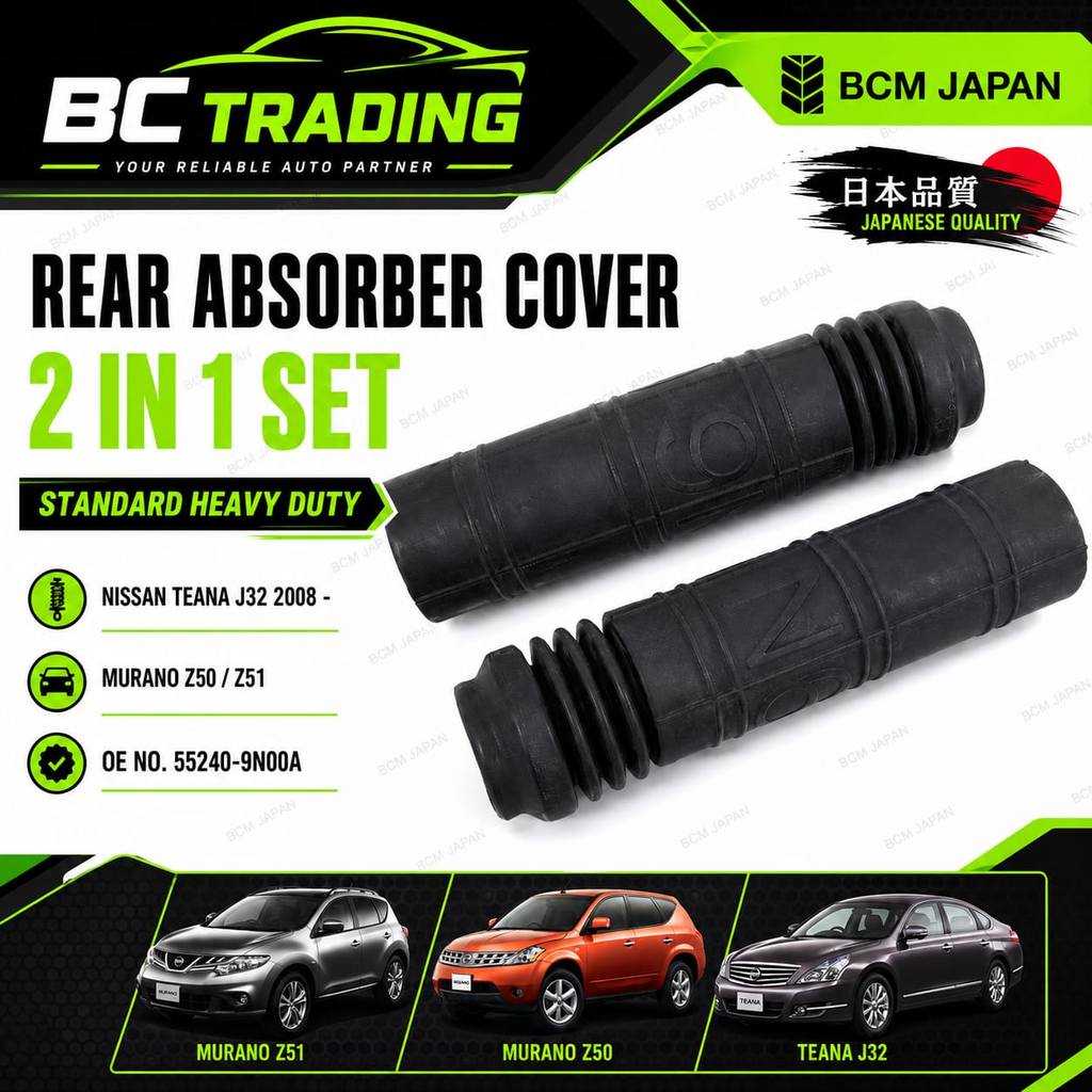 BCM JAPAN STANDARD HEAVY DUTY ฝาครอบโช้คอัพหลัง Bush Kit 2 In 1 ชุดสําหรับ Nissan Teana J32 Murano Z
