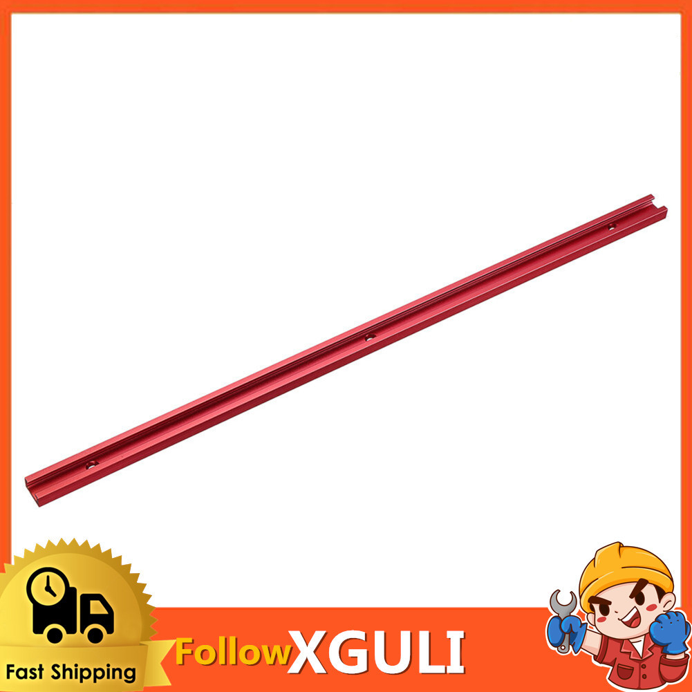 Xguli อลูมิเนียมสีแดง T Track Slot 300-1220mm Miter Jig สำหรับตาราง Saw Router งานไม้ช่างไม้เครื่องม