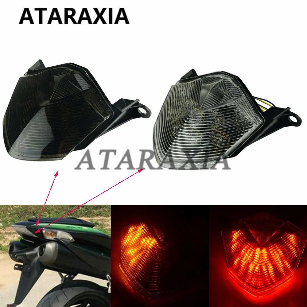 N2Motorcycle Tail Light Brake Turn Signals Rear LED Lamp Cafe Racer For Kawasaki Z750 Z1000 2007-200