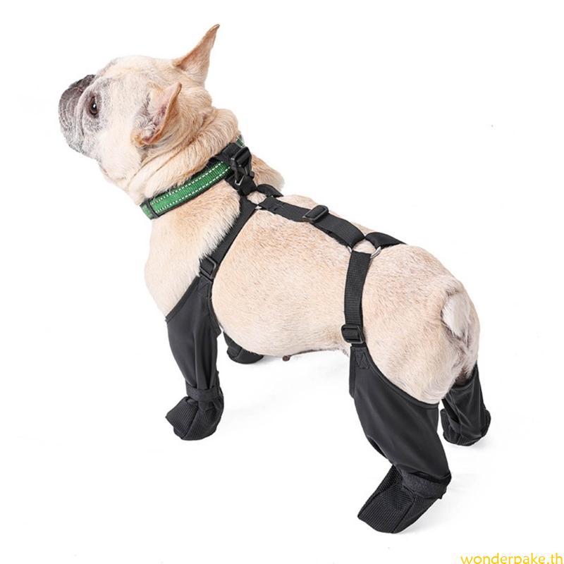 Wonder Dog Shoe Boot กันลื่นกันน้ําสําหรับสุนัขขนาดกลางขนาดเล็กและขนาดใหญ่ลูกสุนัขที่ทนทาน