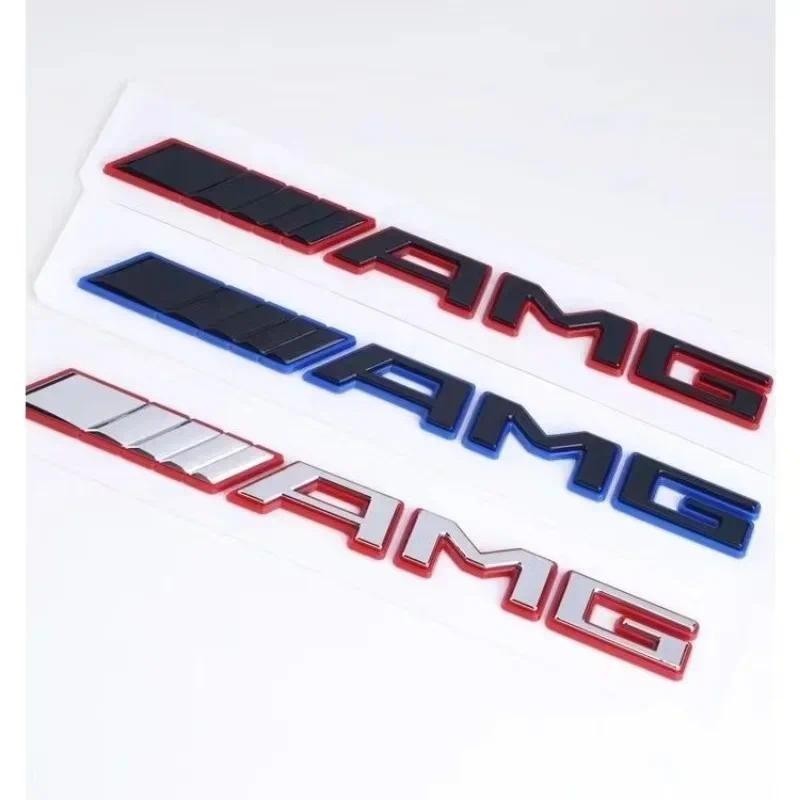 ใหม่ 3D ABS รถด้านหลัง Badge AMG ตัวอักษรสติกเกอร์สําหรับ Mercedes Benz AMG A/B/C/E/G/CLA W176 W205 