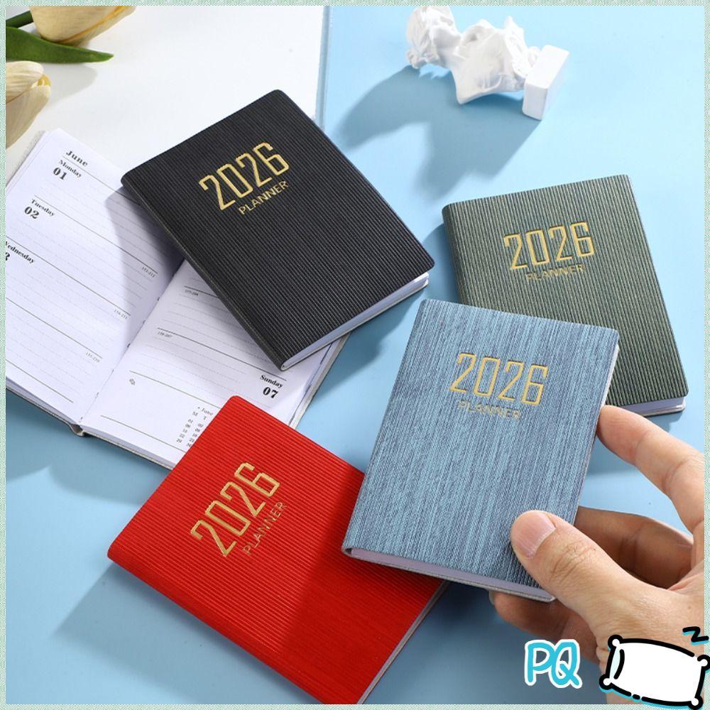 PQ Appointment Book, Pocket with Calendar 2026 Agenda Book, Mini A7 Notebooks Students