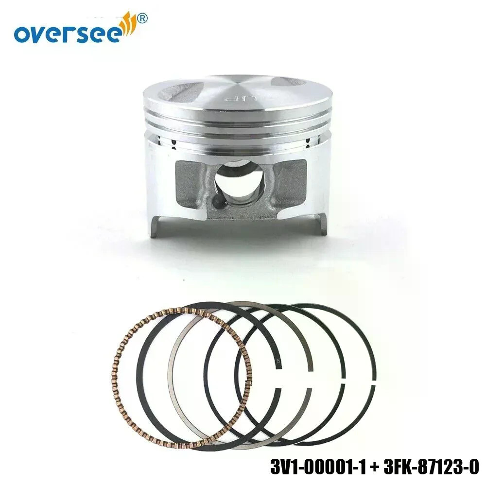 3V1-00001 และ 3V1-00011 ชุดลูกสูบสําหรับ Tohatsu Mercury Parsun 8 9.8 9.9HP เครื่องยนต์นอกเรือ 83496