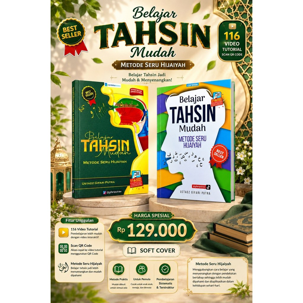 Easy Book " LEARN EASY TAHSIN FUN HIJAIYAH METHOD" Cordoba