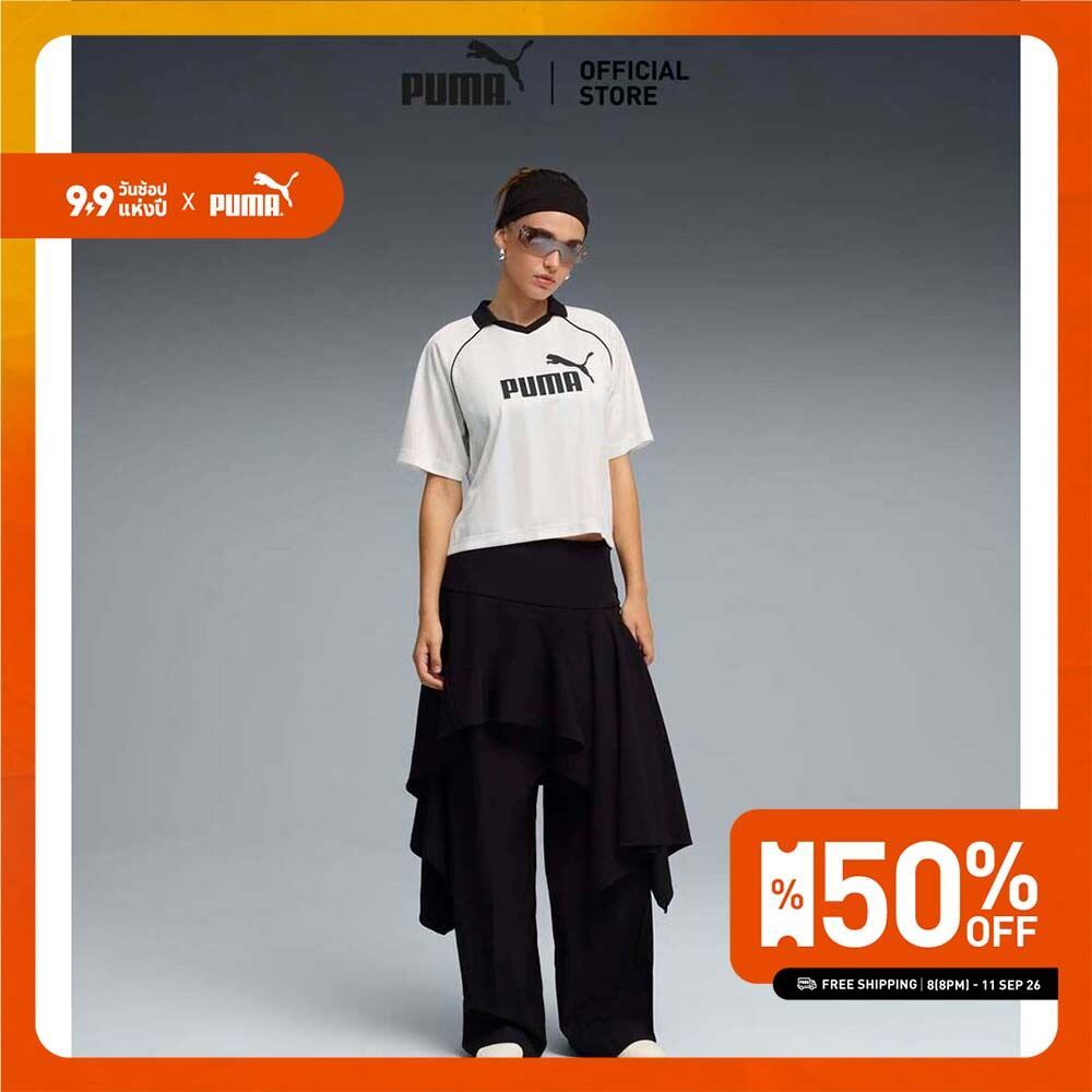PUMA Basics เสื้อเจอร์ซี่ Essentials สำหรับผู้หญิง สีขาว - 69170202