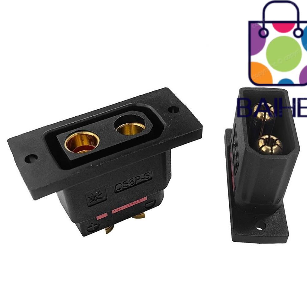 BAIHEE QS8-S Connector, ปลั๊กแบตเตอรี่ QS8P-S ชุบทองสูง, สีดํา Anti Spark QS8-S MF ปลั๊กชุดสําหรับ R