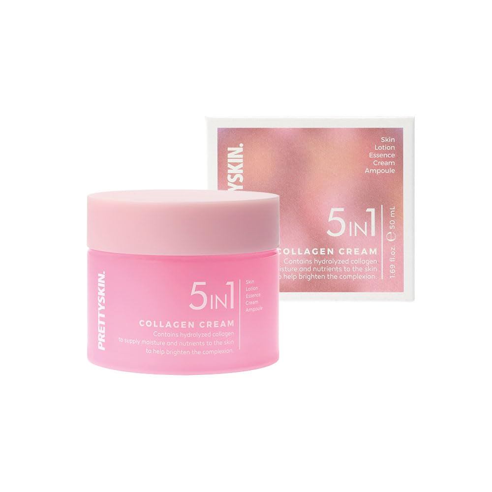 PRETTYSKIN Daily 5-in-1 Cream-Skincare เพื่อผิวกระจ่างใส 1.69fl.oz. (คอลลาเจน) DR2S