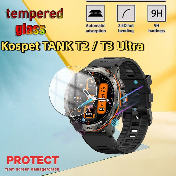 [สต๊อกพร้อม] Kospet TANK T2 / T3 Ultra ฟิล์ม 9H กระจกนิรภัยป้องกันหน้าจอ KOSPET TANK T2 T3 Ultra ฟิล