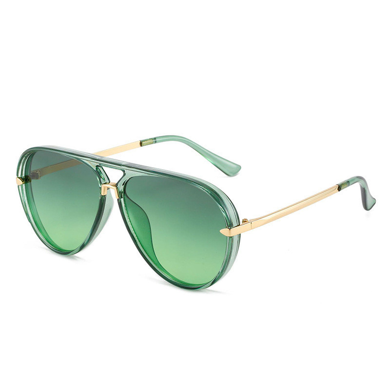 แว่นกันแดด Aviator กรอบใหญ่ Unisex Classic All-Match ขับรถ