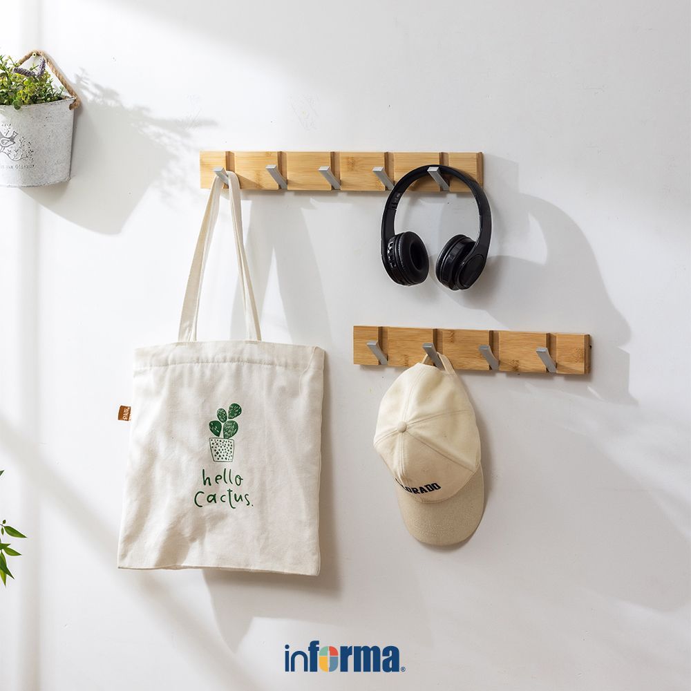 GANTUNGAN Informa Bamboo Wall Hook ตะขอติดผนัง ตะขอแขวนติดผนัง Hook ที่แขวนติดผนัง