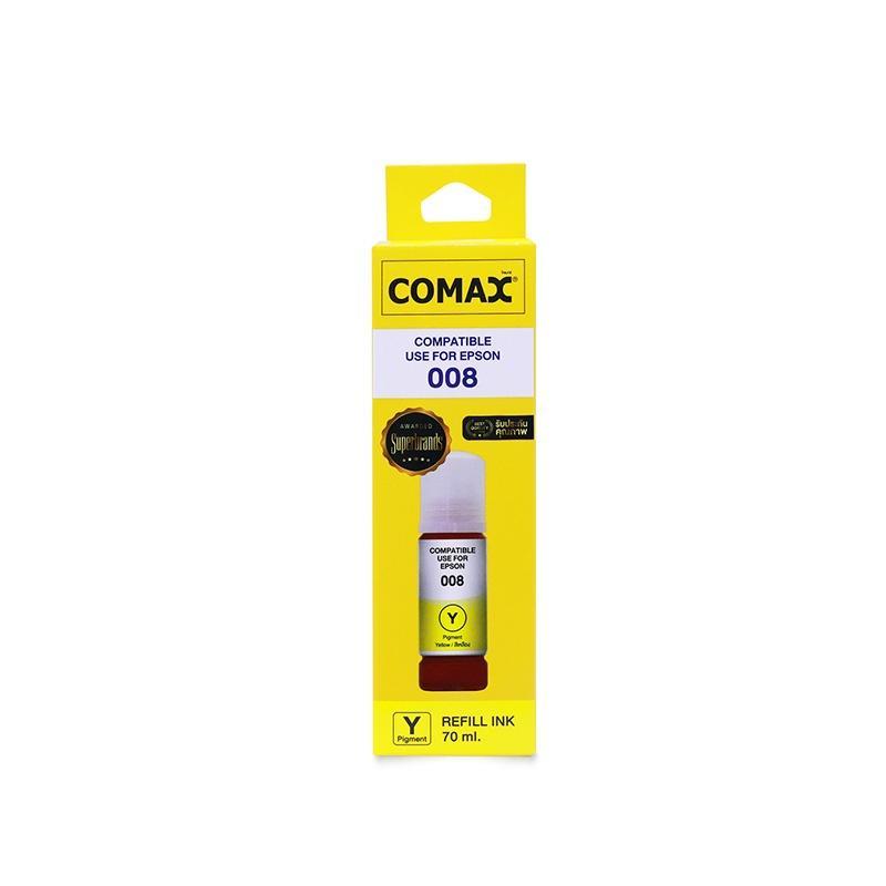 COMAX น้ำหมึกเติม Epson รุ่น 008 สีเหลือง ความจุ 70 มล.