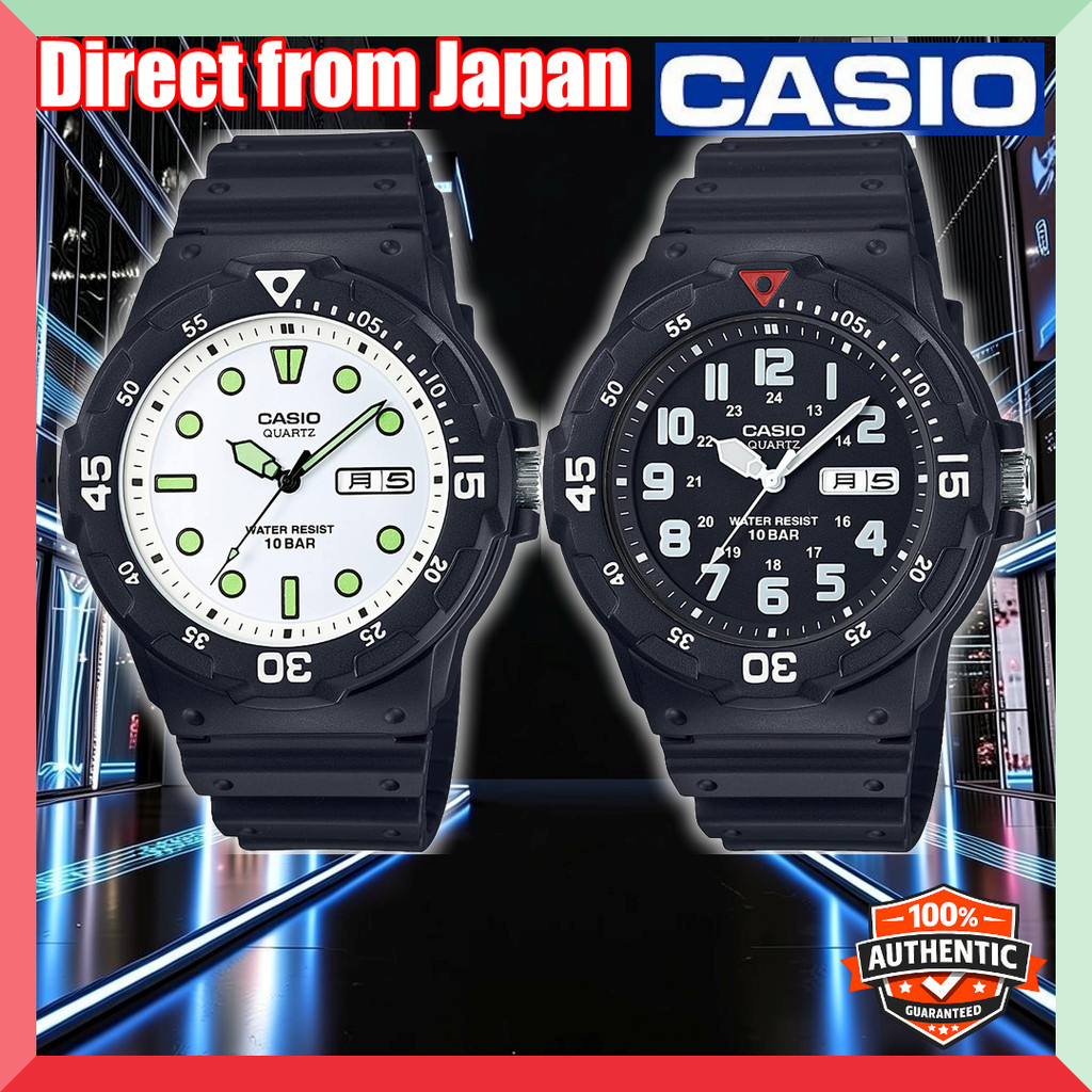 Casio Men's Collection Watch - MRW-200HJ Series - Black นาฬิกาผู้ชาย 【Direct from Japan】