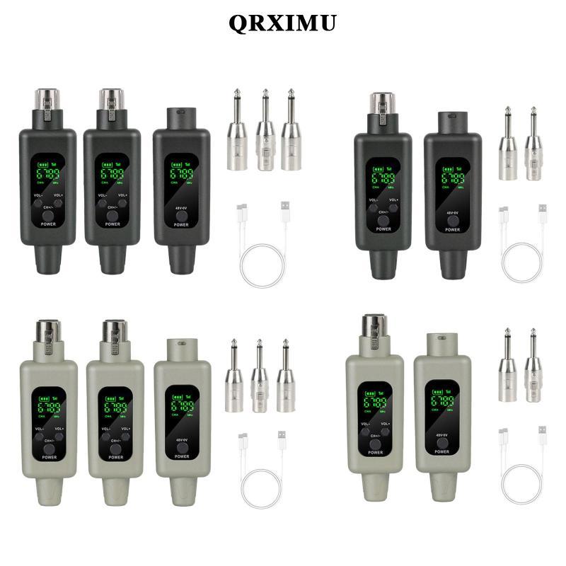 Sharprepublic 2.4GHz Mic Transmitter และ Receiver Kit สําหรับกีตาร์คอนเดนเซอร์ Dynamic Mic
