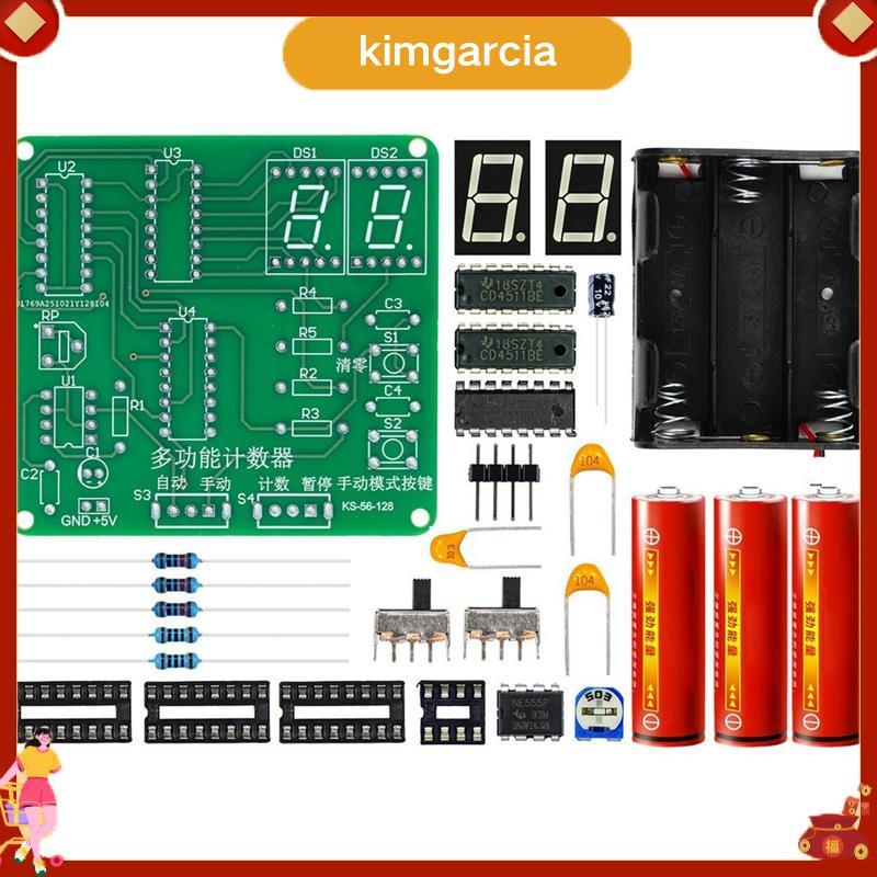 kimgarcia DIY Counter Circuit Kit DIY การประสานสําหรับทักษะอิเล็กทรอนิกส์การฝึกอบรม DIY Circuit Boar