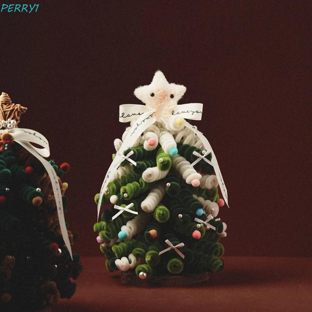 PERRY Tabletop Christmas Decor, Safe With Light Christmas Ornament, งานฝีมือสําหรับเด็ก Handmade Chr
