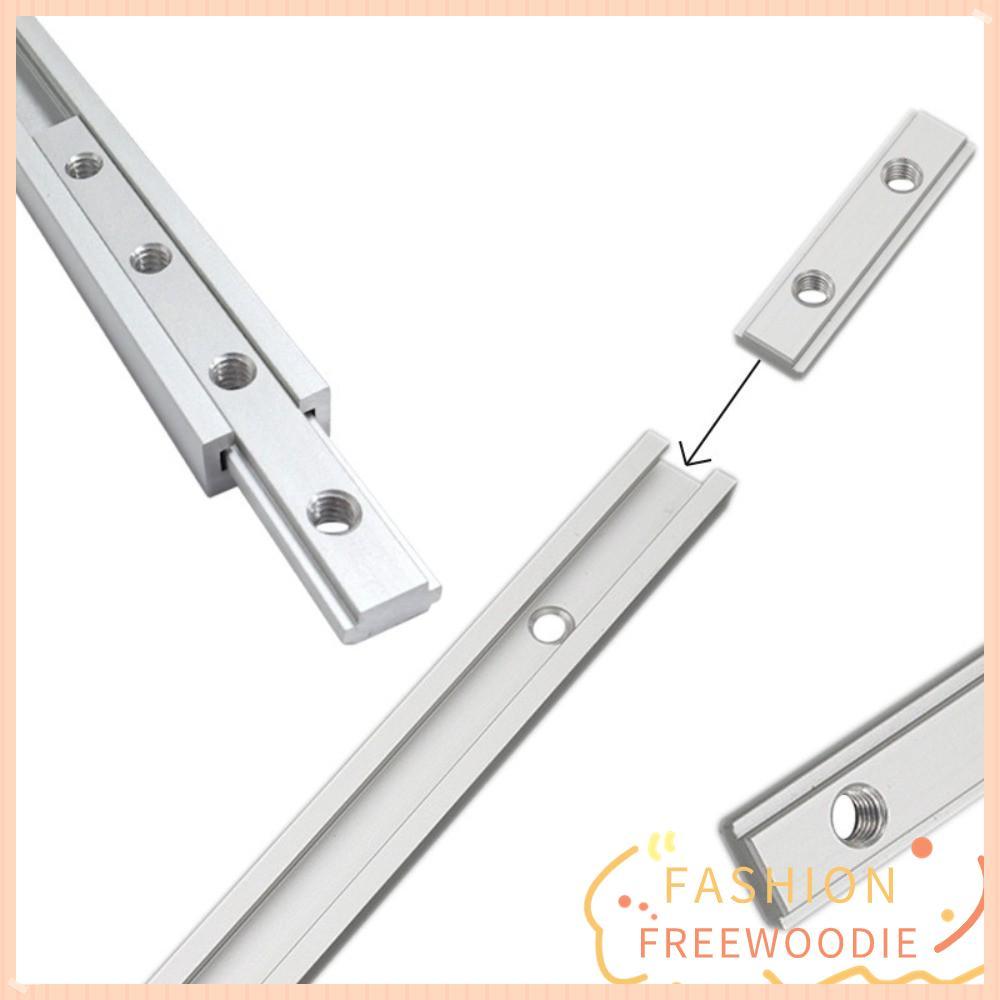 FREEWOODIE Miter Track Jig, อลูมิเนียม M6 Double Groove T-Slot Guide Rail, Precision Fixture Slot 19