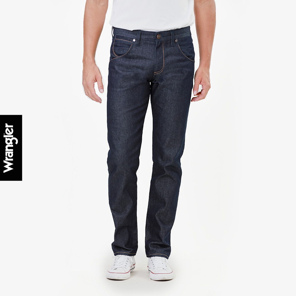 WRANGLER กางเกงยีนส์เอวกลางทรงขากระบอก 2FRZ รุ่น WR WR12F243 แรงเลอร์ กางเกงยีนส์ เสื้อผ้าผู้ชาย กาง