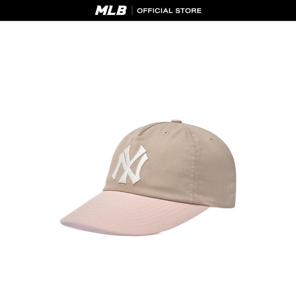 MLB หมวกแก็ป ยูนิเซ็กซ์ Q Fit Color Block Unstructured Ballcap รุ่น 3ACPB666N 50SAM สีแซนด์ (สีเบจอ่อน)
