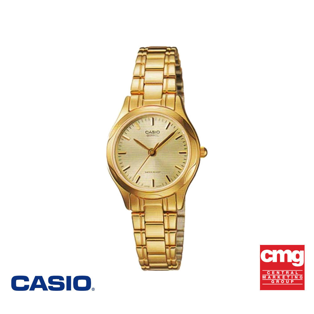 CASIO นาฬิกาข้อมือ CASIO รุ่น LTP-1275G-9ADF วัสดุสเตนเลสสตีล สีทอง