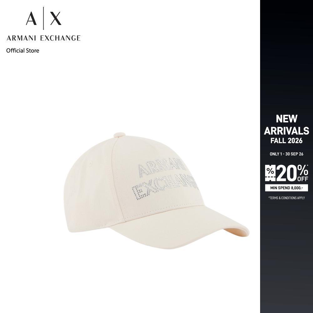 Armani Exchange หมวกแก็ปผู้หญิง รุ่น XW002847-AF15502-U1003 สีเบจ