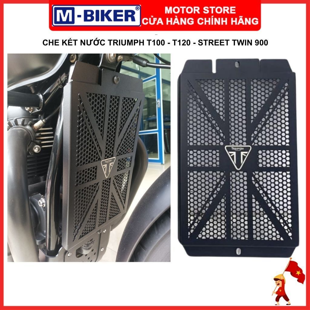 ฝาครอบหม้อน้ํา Triumph Triumph T100 - กันรอยหม้อน้ํา T120 - MBIKER Street Twin ของแท้