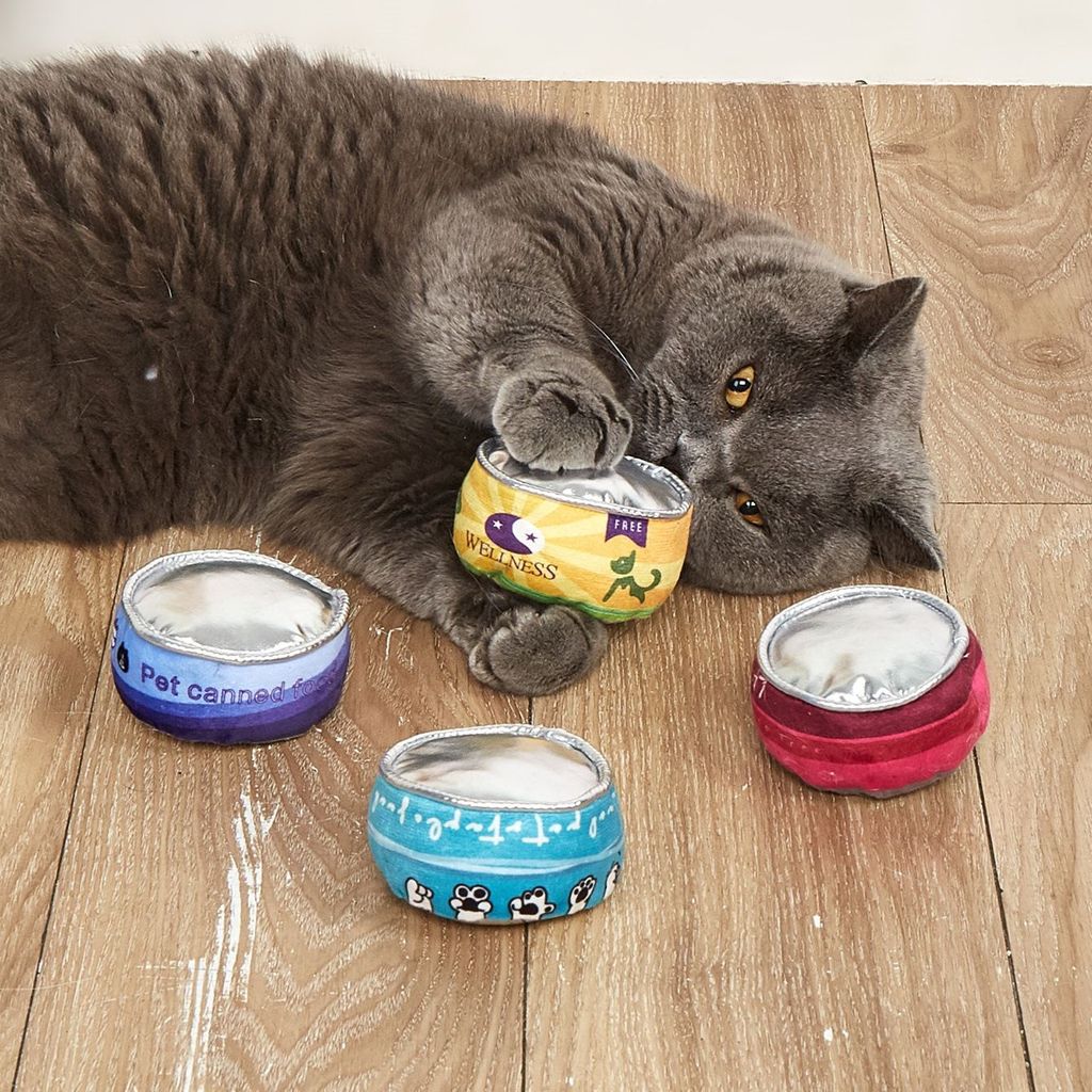 猫头沙原罐沙原响玩具纸可发新进口创意猫玩具猫咪 防แมวสามารถของเล่นคล่องอาหารด้วยกระดาษโรยมีเสียง xinfucheng1688.my20260912