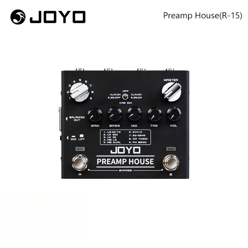 JOYO R-15 Preamp House ตู้จําลองกีตาร์เหยียบ R 15 Preamp House