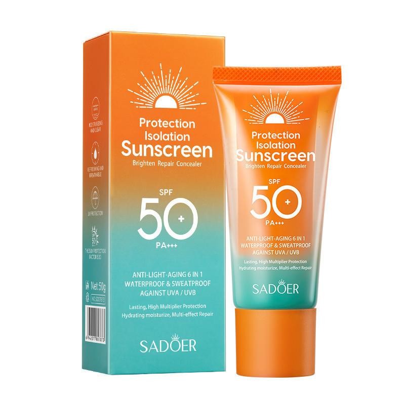 ROREC SADOER SPF50+ PA+++ Protection Isolation ครีมกันแดด Brighten Repair คอนซีลเลอร์ Anti-Light กัน