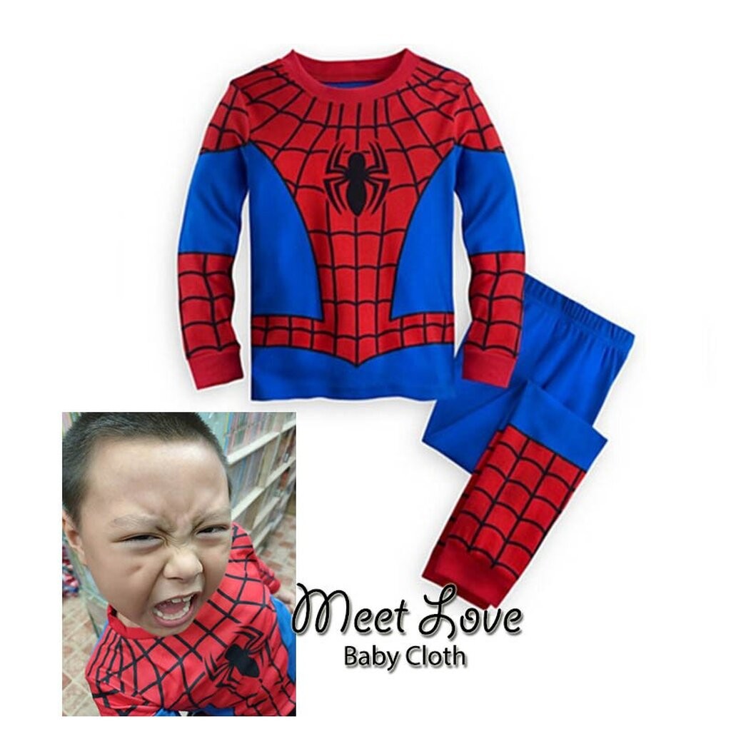 ⚡ชุดคอสเพลย์ Spider Man เด็ก ชุดสไปเดอร์แมน 3D ชุดซูเปอร์ฮีโร่เด็กชาย ชุดแฟนซี พร้อมส่ง⚡