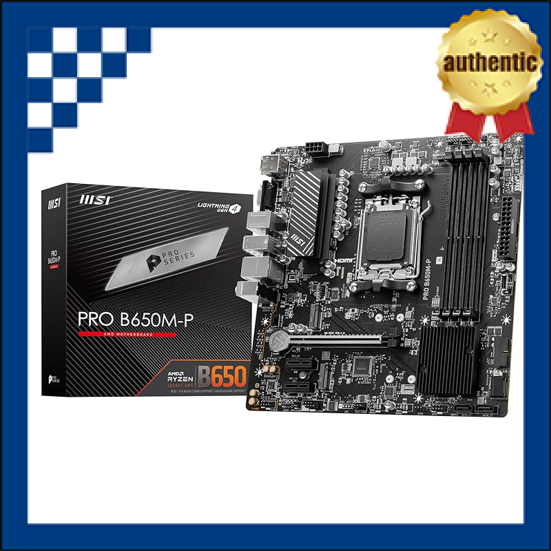 MSI Motherboard PRO B650M-P AMD [B650 equipped] 【Amazon Exclusive Model】 ATX DDR5-7200 (OC) compatib