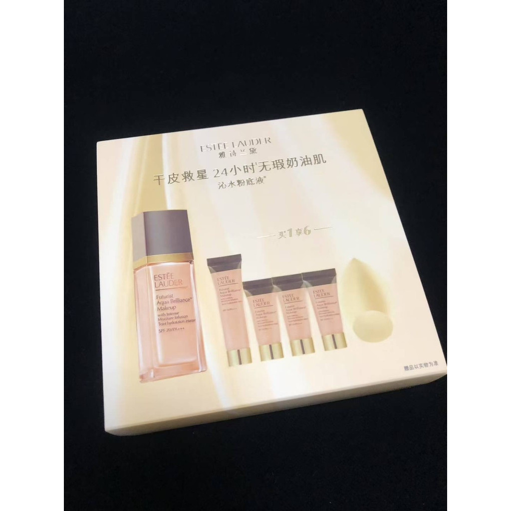 Fashion Counter Quality/120 Estee Lauder Water Liquid Foundation 4+1 Set ประกอบด้วย: 30ml, 15ml, 5ml