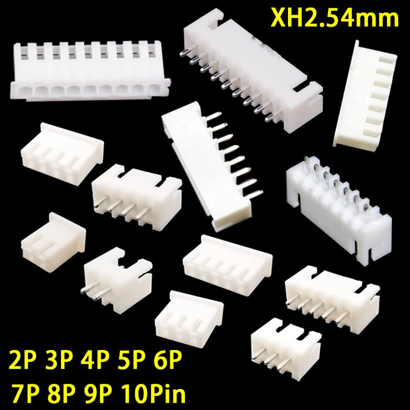 100Pcs JST XH2.54mm Connector Housing Pitch 2.54 มม.2/3/4/5/6/7/8/9/10Pin Terminal ชายปลั๊กหญิงแจ็คพ