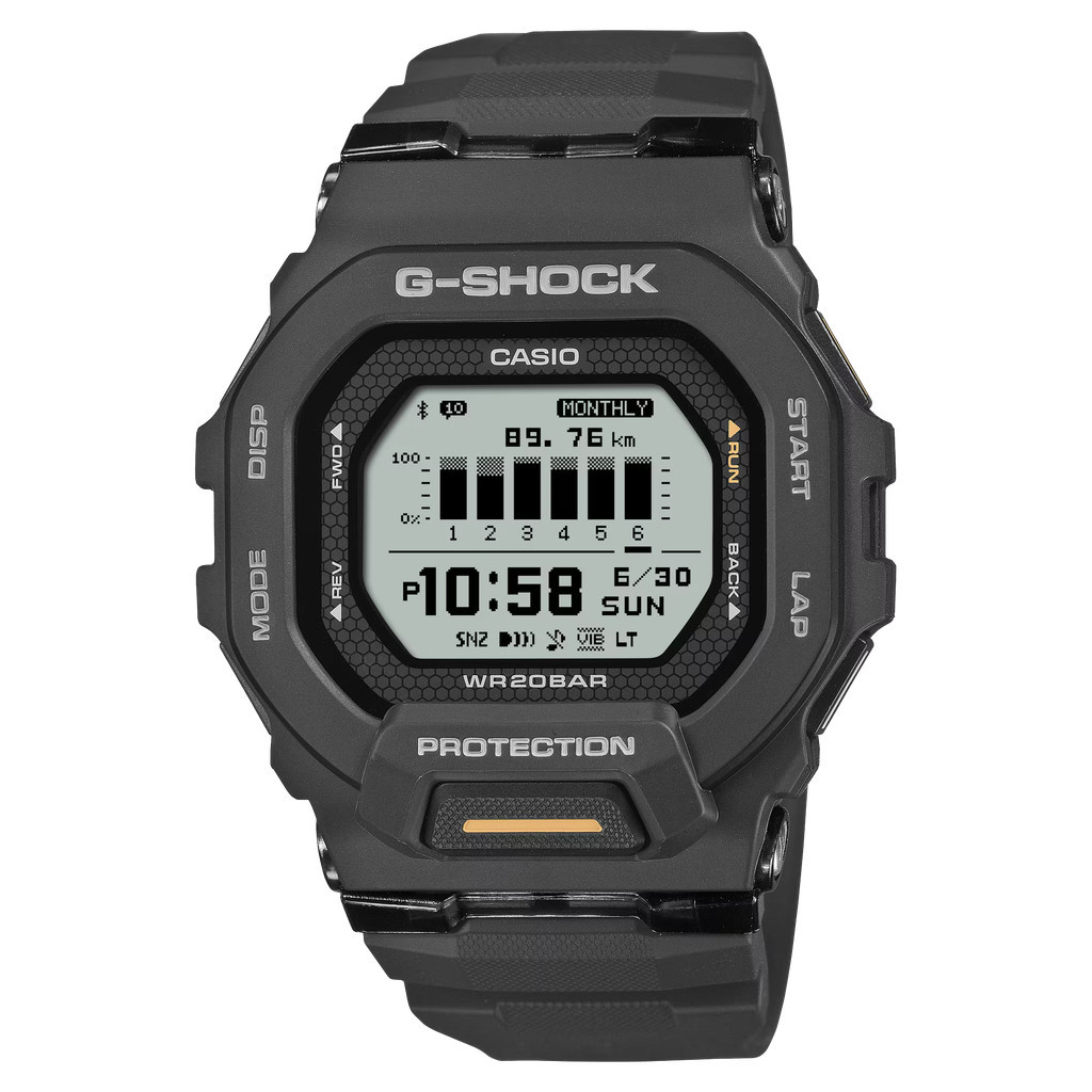 JDM OCT WATCH ★ Casio G-SHOCK Series Digital Bluetooth Resin Strap Men's Watch GBD-200-1A1JF 《U》