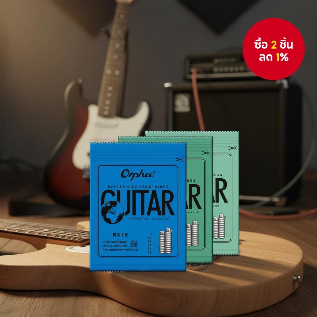 สายกีตาร์ไฟฟ้า Orphee RX15 RX17 RX19 นิกเกิลชุบเหล็ก คุณภาพสูง