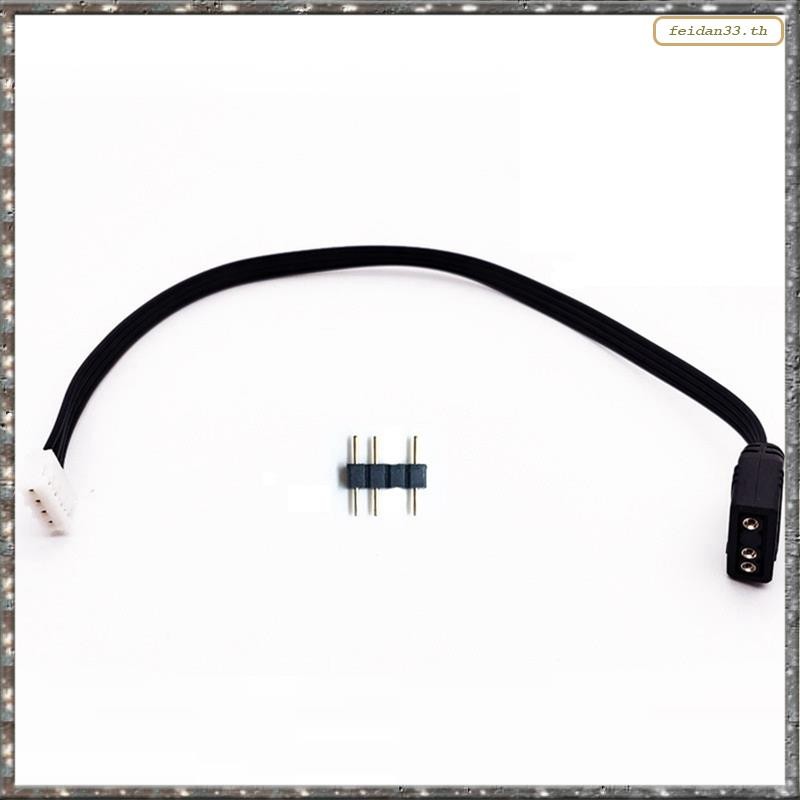 [LHY] สายแปลง 4Pin ถึง 5V ARGB 3Pin สําหรับสายเคเบิลอะแดปเตอร์พัดลมคอนโทรลเลอร์พัดลม