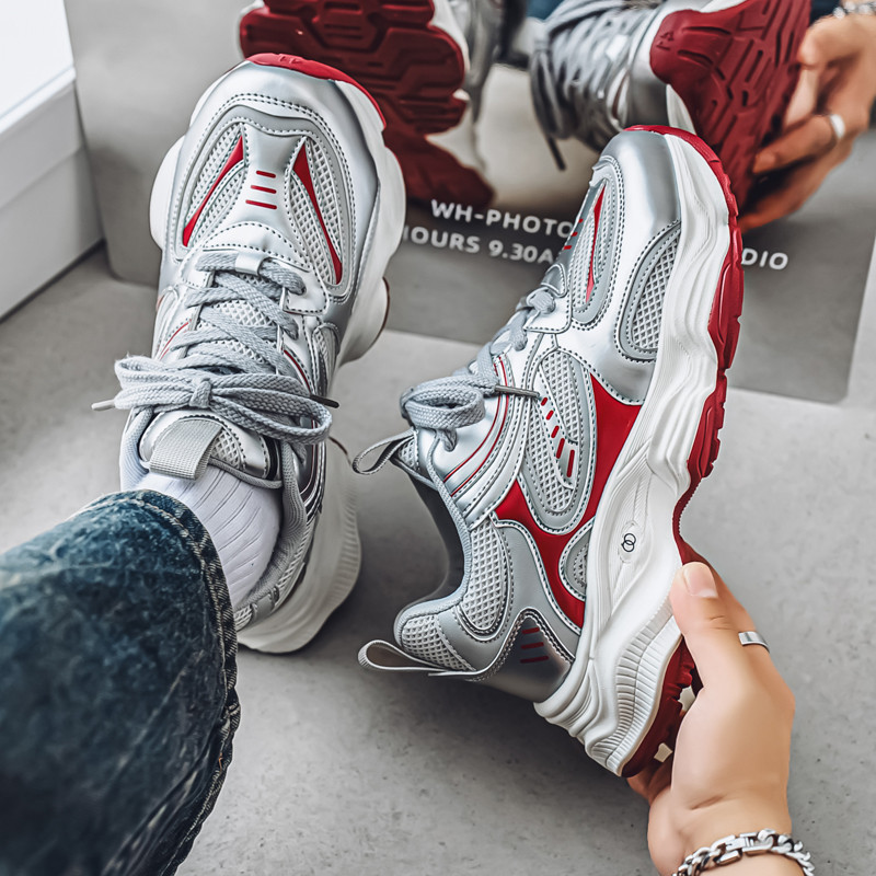 รองเท้าอินเทรนด์ Club-Daddy Shoes Breathable รองเท้าผู้ชายอินเทรนด์