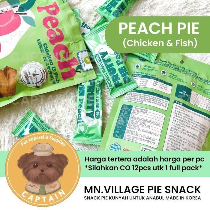 [33] DOG SNACK FRUIT PIE MN VILLAGE KOREA DOG SNACK DOG TREATS APPLE PIE