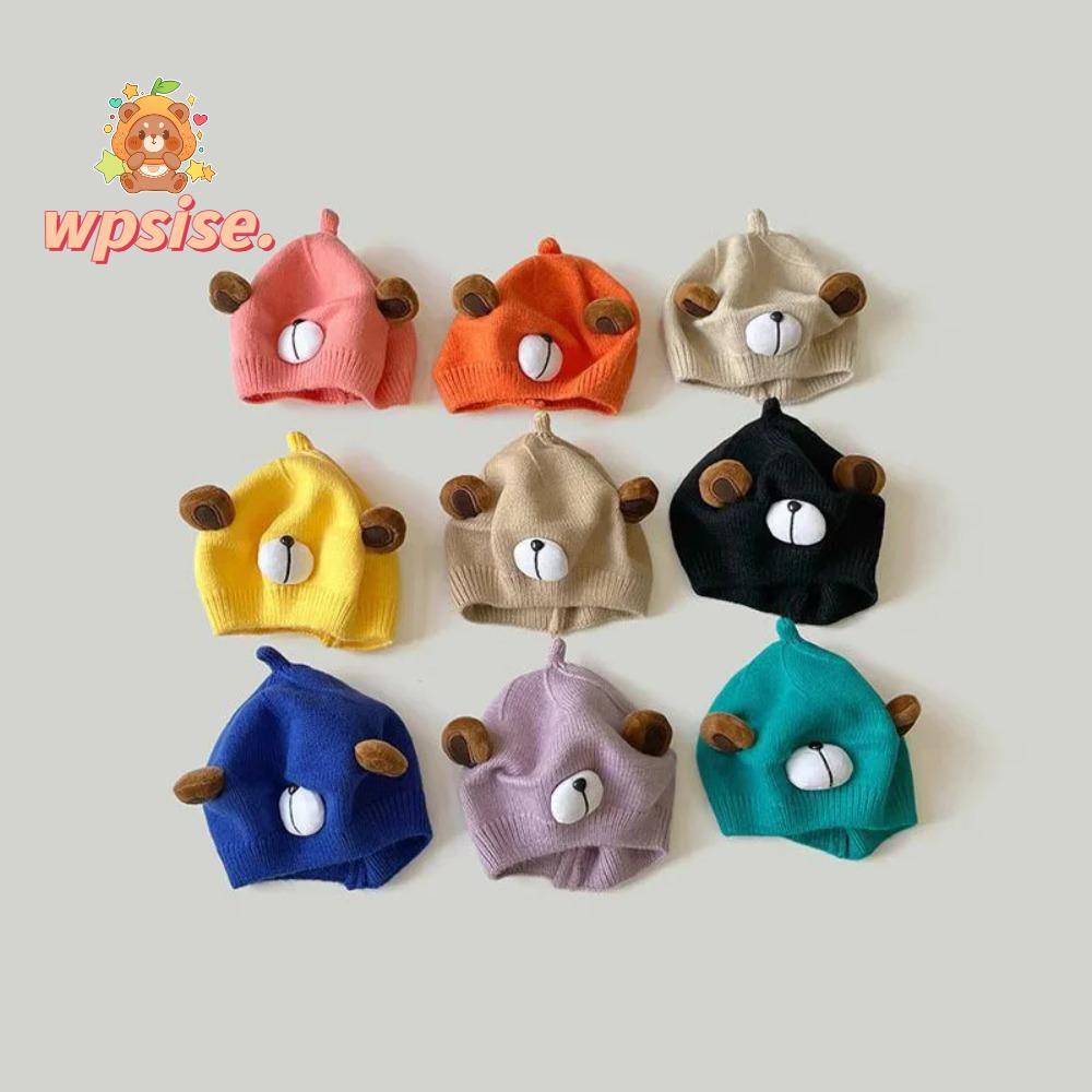 หมวกCrochetการ์ตูนสีแดง สำหรับเด็ก กันลมอุ่น