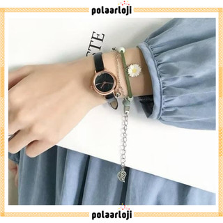 PA Jam Tangan Quartz Strap PU Analog Casual Gaya Retro Wanita Premium Bulat Watch Korean Fashion RM256
