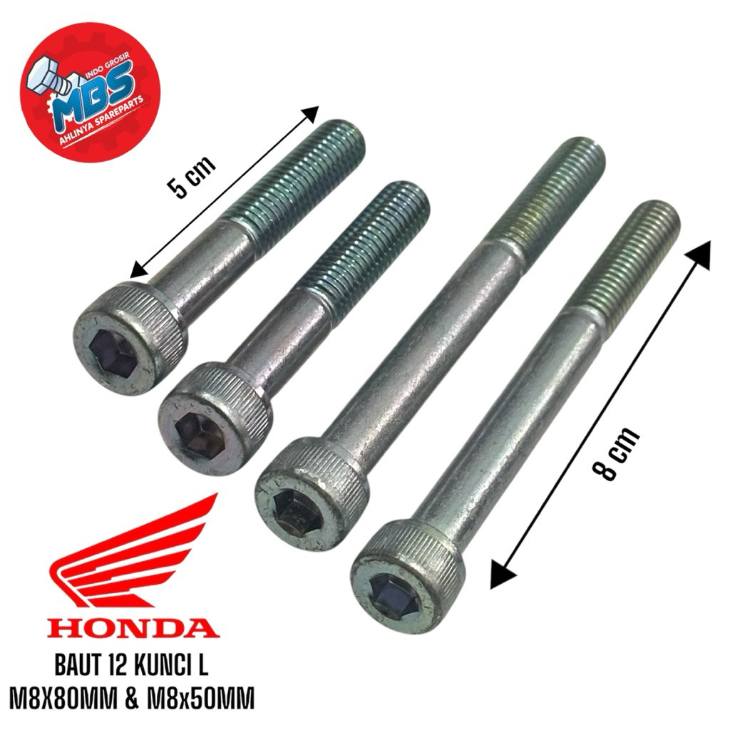 COD 12 L-KEY BOLT 5 ซม. และ 8 ซม. เบรคมือด้านหลัง BOLT KARISMA REVO SUPRA X 125
