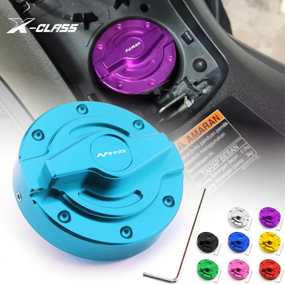 การใช้ถังสําหรับ Yamaha Nmax v2 v3 2020-2025 Tech max Turbo ญี่ปุ่น CNC ฝาครอบถังแก๊ส