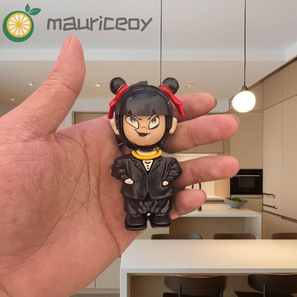 MAURICEOYA NeZha2 ตุ๊กตาเปลี่ยนหน้า,พลาสติกตัวละครภาพยนตร์ NeZha Face Makeup Toy, Interactive Toy Mo
