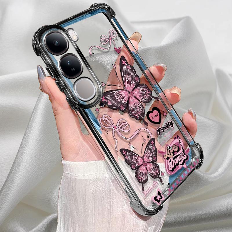 สําหรับ Vivo Y21d กรณีสีดําชุบซิลิโคน TPU anti drop ปกหลังกันกระแทกการ์ตูนป้องกันเคสโทรศัพท์ Vivo Y2