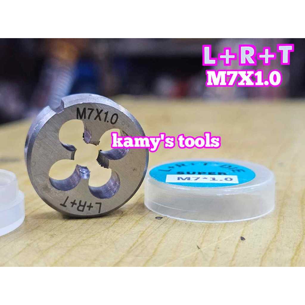 ตารางเกลียว M7x1.0 (7x1.0) L+R+T (LRT) สายฟ้า เครื่องมือต๊าปเกลียวภายนอก LRT-430710